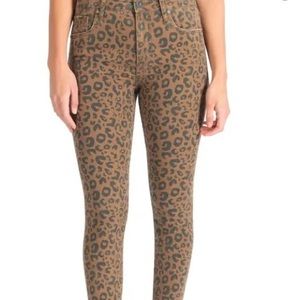 NWT Leopard Kut From The Kloth Donna High Rise Ankle Skinny Jeans